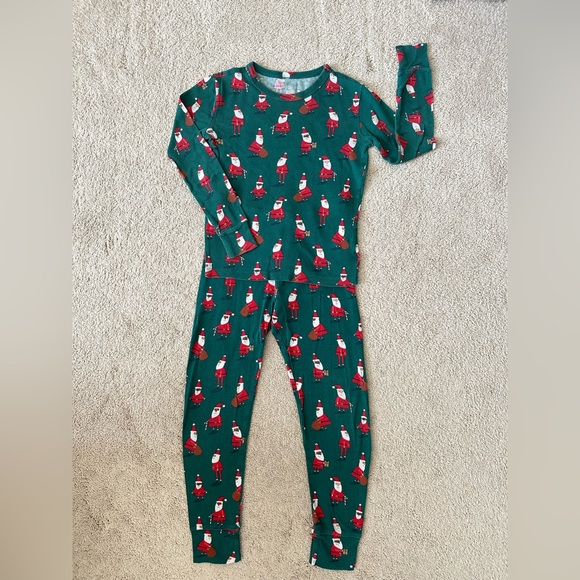 GAP Kids Boys Christmas 2 Pc Pajamas Set Size 8 Snug Fit organic cotton - Picture 1 of 6